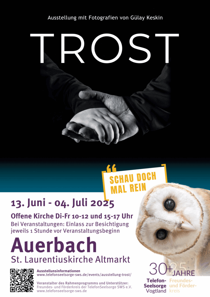 Plakat Fotoausstellung Trost